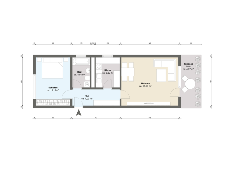 Wohnung zum Kauf provisionsfrei 175.000 € 2 Zimmer 64 m² 3. Geschoss Laatzen-Mitte Laatzen 30880
