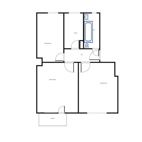 Wohnung zur Miete 573 € 2,5 Zimmer 54,8 m²<br/>Wohnfläche 1.<br/>Geschoss 30.01.2025<br/>Verfügbarkeit Sieglindstr. 3 Siegfriedviertel Braunschweig 38106