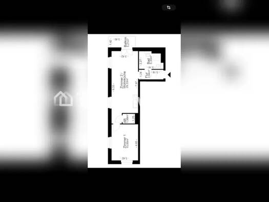 Wohnung zur Miete nur mit Wohnberechtigungsschein Tauschwohnung 420 € 2 Zimmer 60 m² 1. Geschoss Falkensee 14612