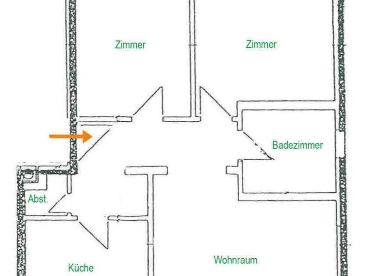 Wohnung zur Miete 390 € 3 Zimmer 61,6 m² 2. Geschoss Flöha 09557