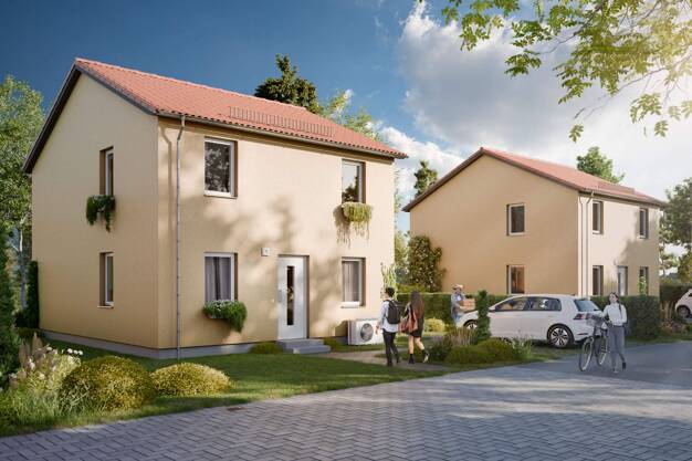 Doppelhaushälfte zum Kauf - Neubau provisionsfrei 589.900 € 5 Zimmer 120 m² 715 m² Grundstück frei ab 01.12.2026 An den Krautwiesen 32 Machern Machern 04827