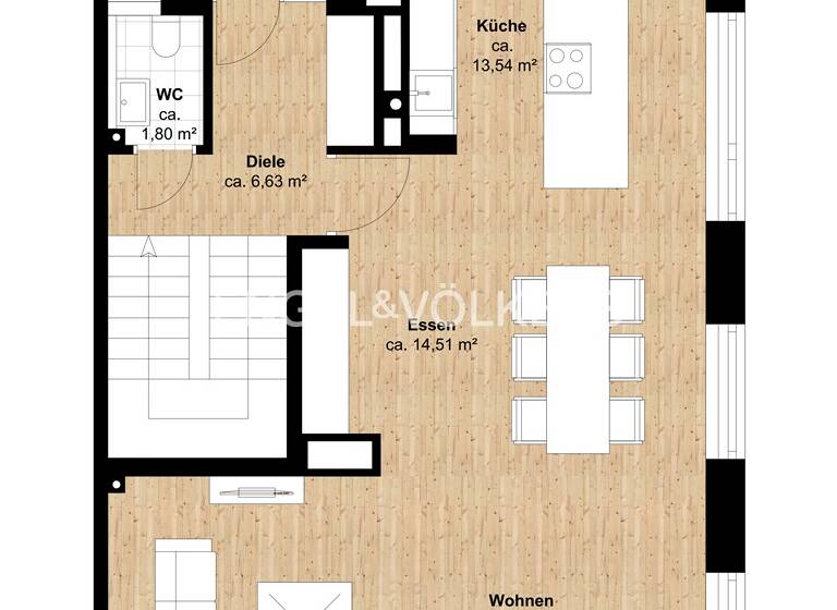 Doppelhaushälfte zum Kauf 1.695.000 € 6 Zimmer 230 m² 377 m² Grundstück frei ab sofort Volksdorf Hamburg 22359