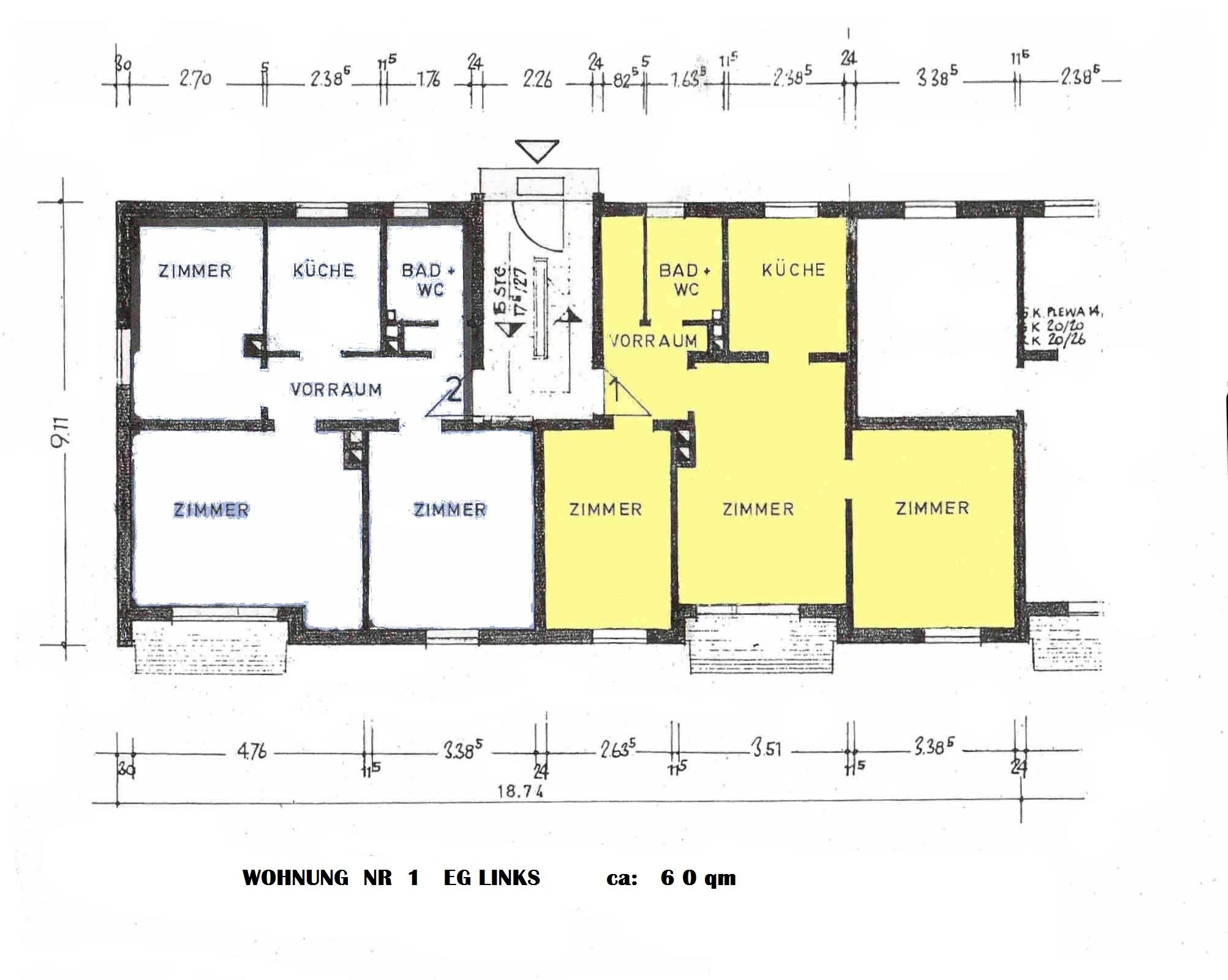 Studio zum Kauf 200.000 € 3 Zimmer 60 m²<br/>Wohnfläche EG<br/>Geschoss Wöhrd Nürnberg 90489