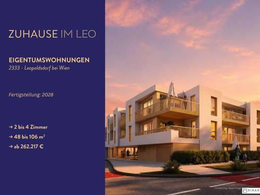 Terrassenwohnung zum Kauf 291.353 € 2 Zimmer 47,7 m² 1. Geschoss Leopoldsdorf 2333