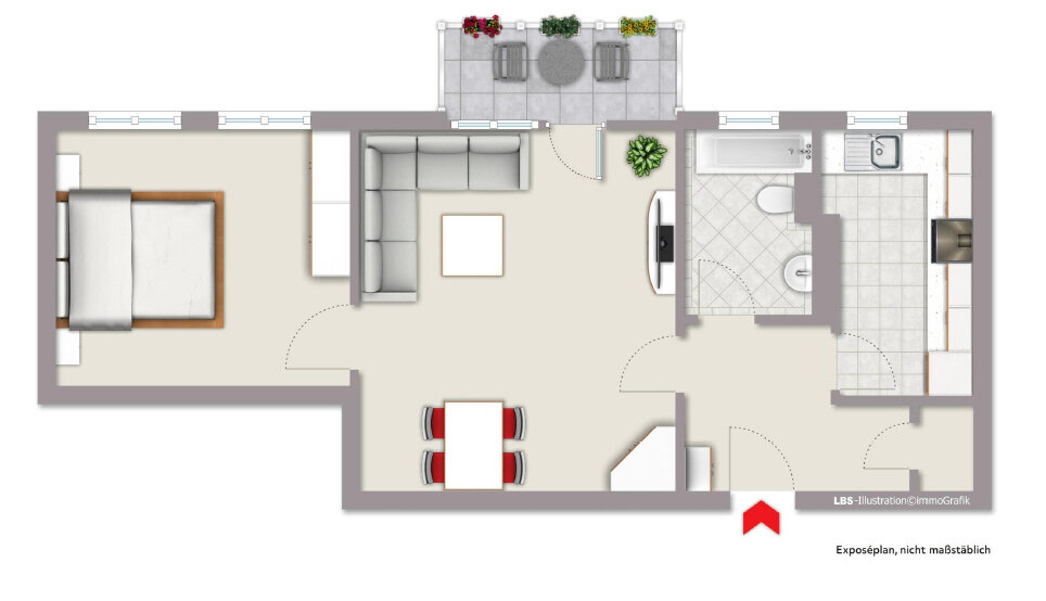 Studio zur Miete 999 € 2 Zimmer 54 m²<br/>Wohnfläche Wittenau Berlin-Wittenau 13437