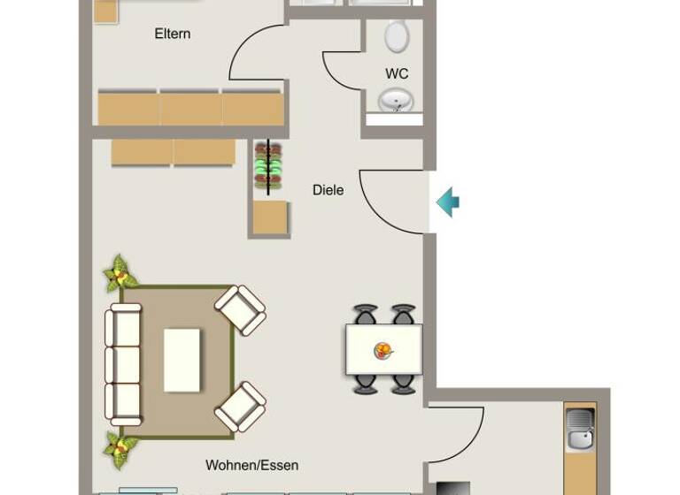 Wohnung zur Miete 807 € 2,5 Zimmer 65,1 m² EG frei ab 01.08.2026 Meyer-Schwickerath-Straße 63 Westviertel Essen 45127