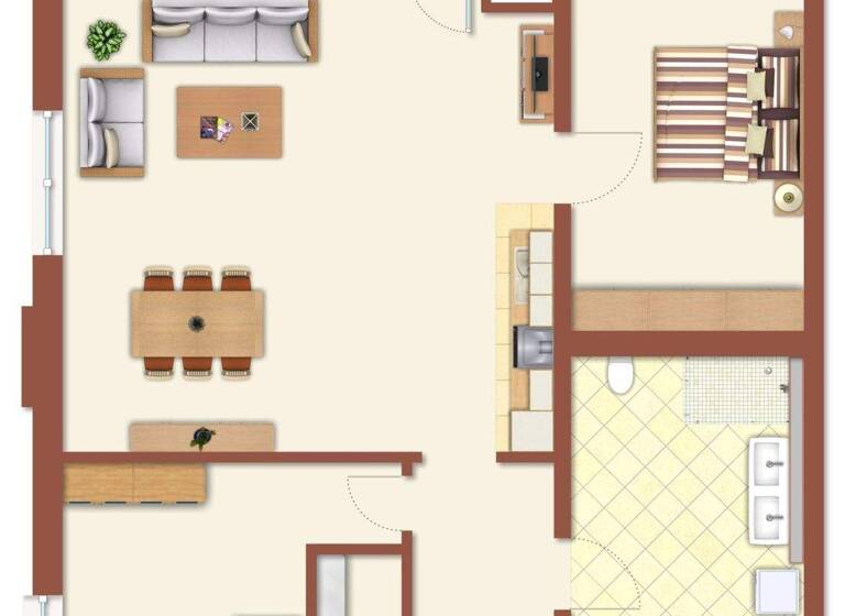 Wohnung zur Miete - Erstbezug 1.085 € 3 Zimmer 103,3 m² 1. Geschoss frei ab sofort Spalt 91174