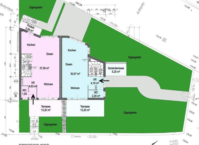Doppelhaushälfte zum Kauf provisionsfrei 1.150.000 € 5 Zimmer 131 m² Wien 1140