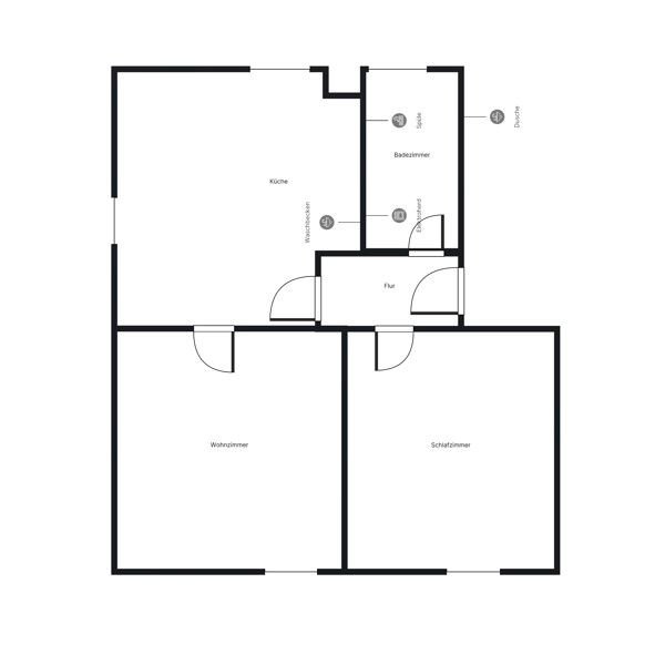 Wohnung zur Miete 520 € 2 Zimmer 52,1 m²<br/>Wohnfläche 1.<br/>Geschoss 09.02.2025<br/>Verfügbarkeit Schlägelstr. 28 Wiemelhausen - Brenschede Bochum 44799