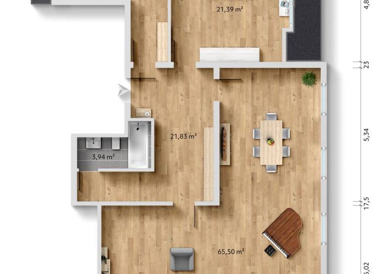 Wohnung zur Miete 930 € 3 Zimmer 132 m²<br/>Wohnfläche ab sofort<br/>Verfügbarkeit Freudenstadt Freudenstadt 72250