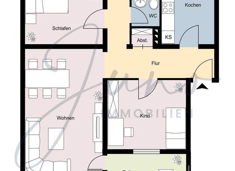 Wohnung zum Kauf 167.000 € 3 Zimmer 77 m² 1. Geschoss Hünxe 46569