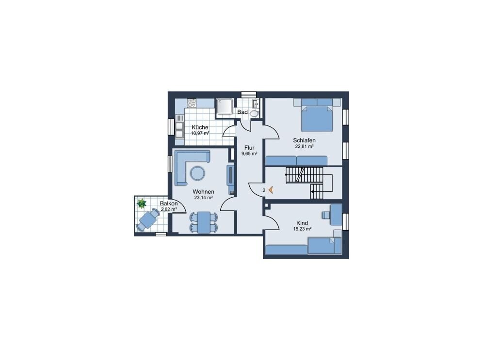 Wohnung zur Miete 560 € 3 Zimmer 89 m²<br/>Wohnfläche 2.<br/>Geschoss 01.01.2025<br/>Verfügbarkeit Altenaer Straße 259-259a Dickenberg / Eggenscheid Lüdenscheid 58513