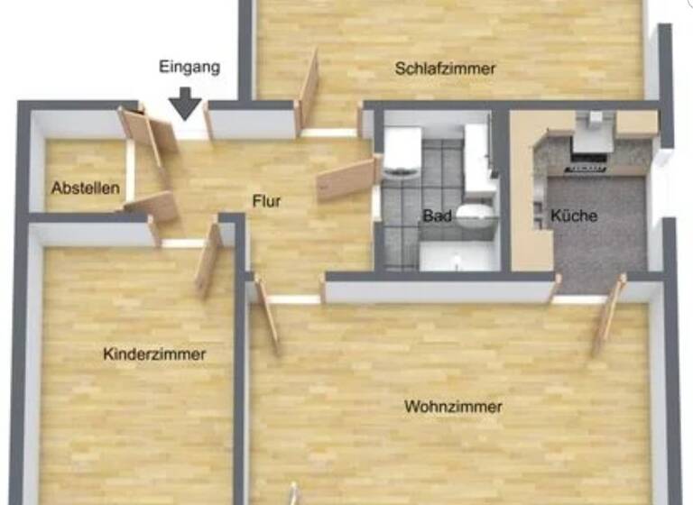 Wohnung zur Miete 350 € 3 Zimmer 65 m² Geschoss 5/6 frei ab sofort Suhl 98528