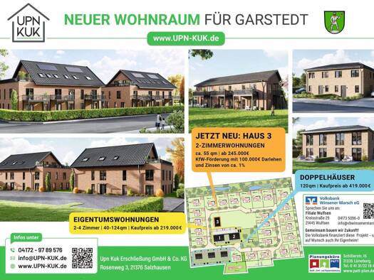 Penthouse zum Kauf provisionsfrei 519.000 € 4 Zimmer 124 m² 2. Geschoss frei ab sofort Auefeld 2 Garstedt 21441