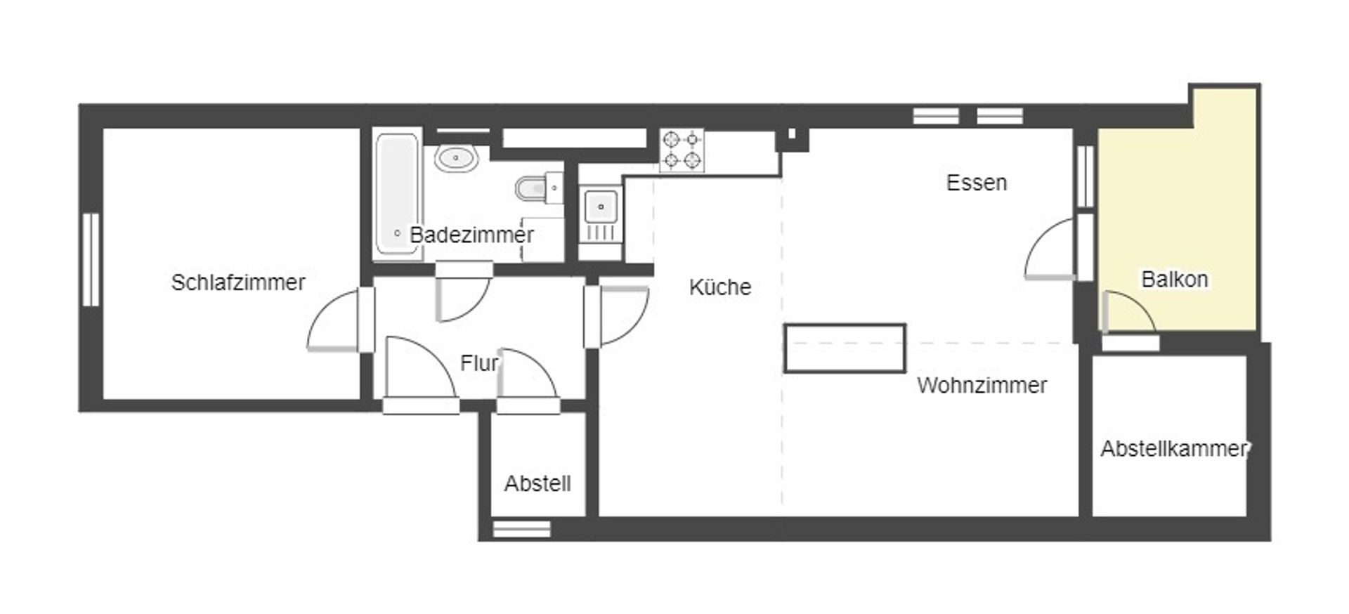 Immobilie zum Kauf als Kapitalanlage geeignet 275.000 € 2 Zimmer 53 m²<br/>Fläche Gröbenzell 82194