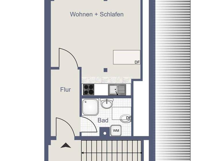 Studio zum Kauf 82.000 € 1 Zimmer 31,6 m² Gettorf 24214