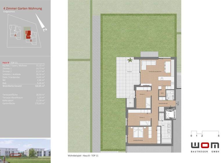 Wohnung zum Kauf - Erstbezug provisionsfrei 745.000 € 4 Zimmer 101,6 m² EG Ketschelenstraße Feldkirch 6800