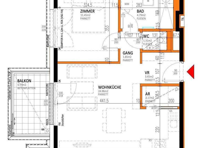 Wohnung zum Kauf - Erstbezug 285.000 € 2 Zimmer 50 m² 1. Geschoss Laxenburger Straße Wien 1100