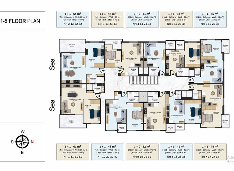 Studio zum Kauf 255.000 € 2 Zimmer 65 m² EG Antalya 07400