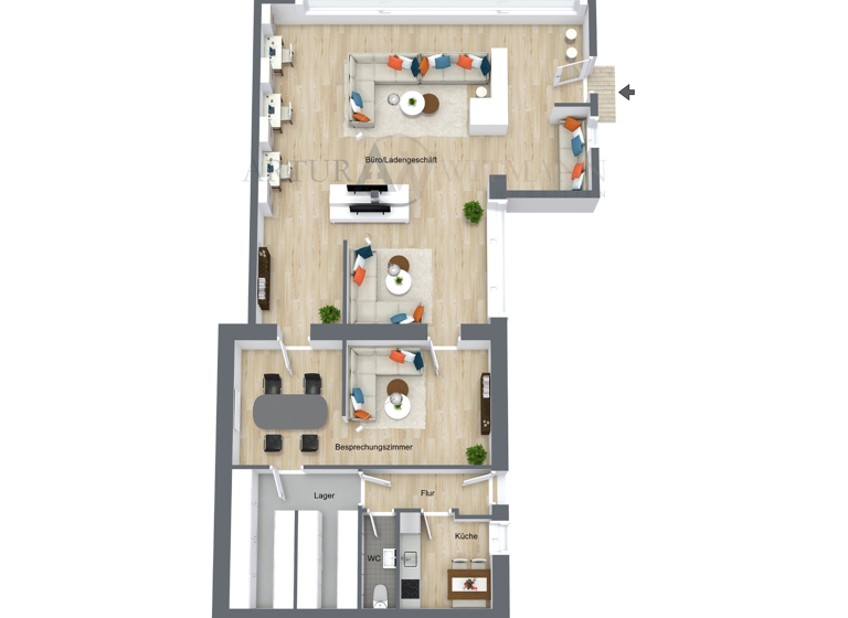 Bürofläche zur Miete provisionsfrei 1.500 € 150 m² Bürofläche Friesenheim 77948