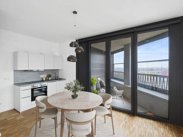 Wohnung zur Miete - Erstbezug 2.065 € 3 Zimmer 87 m² 9. Geschoss Lisa-Fittko-Straße 11 Moabit Berlin 10557