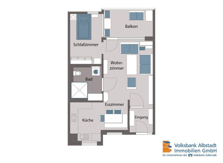 Wohnung zum Kauf 105.000 € 1,5 Zimmer 43 m² Tailfingen Albstadt 72461