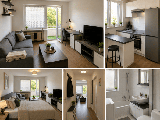 Terrassenwohnung zur Miete 1.200 € 1 Zimmer 30 m² Geschoss 2/4 frei ab sofort Kreillerstraße 52 Berg am Laim München 81673