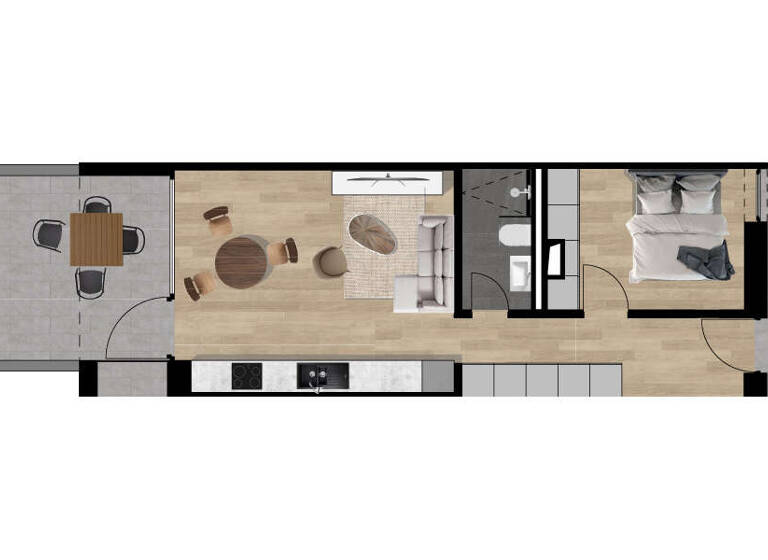 Studio zum Kauf 181.250 € 2 Zimmer 44 m² EG Aszófö