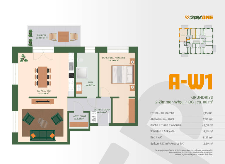 Studio zum Kauf 412.200 € 2 Zimmer 80,8 m²<br/>Wohnfläche 2.<br/>Geschoss Saas Bayreuth 95447