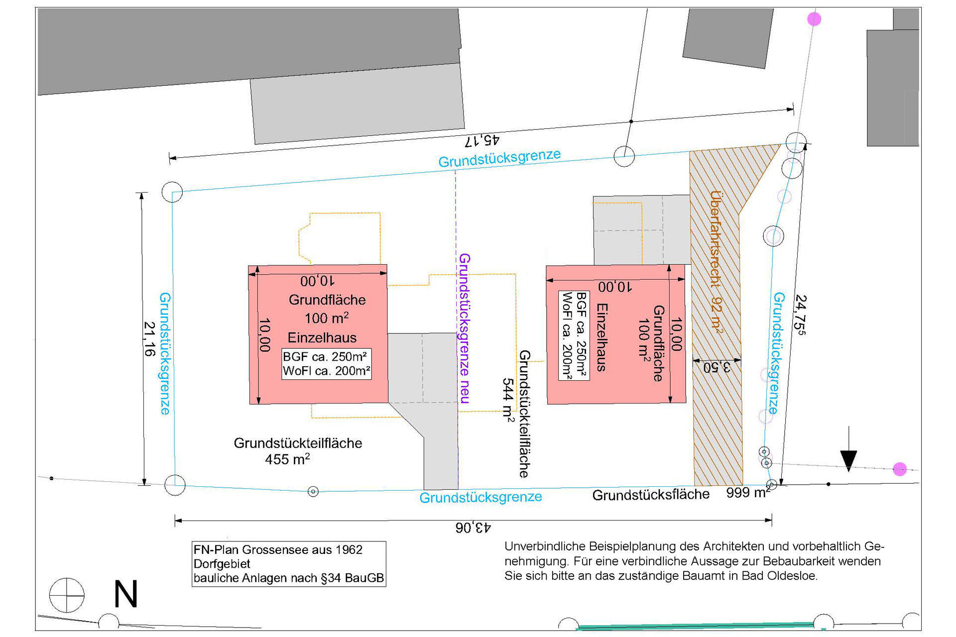 Grundstück zum Kauf 449.000 € 999 m²<br/>Grundstück Großensee 22946