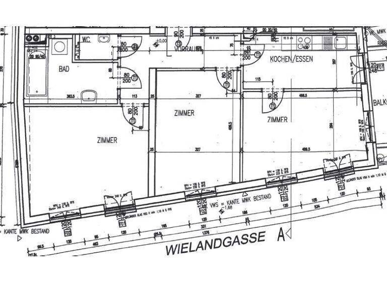 Wohnung zur Miete 970 € 3 Zimmer 80 m² EG Schönaugasse Jakomini Graz 8010