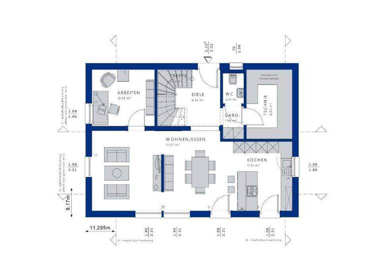 Einfamilienhaus zum Kauf provisionsfrei 544.800 € 5 Zimmer 155 m² 880 m² Grundstück Ebersdorf Chemnitz 09131