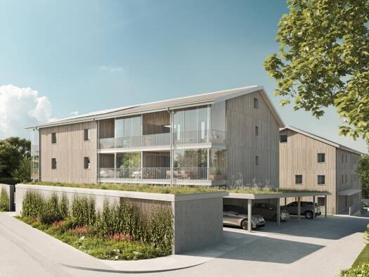 Wohnung zum Kauf - Neubau provisionsfrei 446.300 € 3 Zimmer 74,7 m² Tittmoninger Straße 52, 52a, 52b Laufen 83410