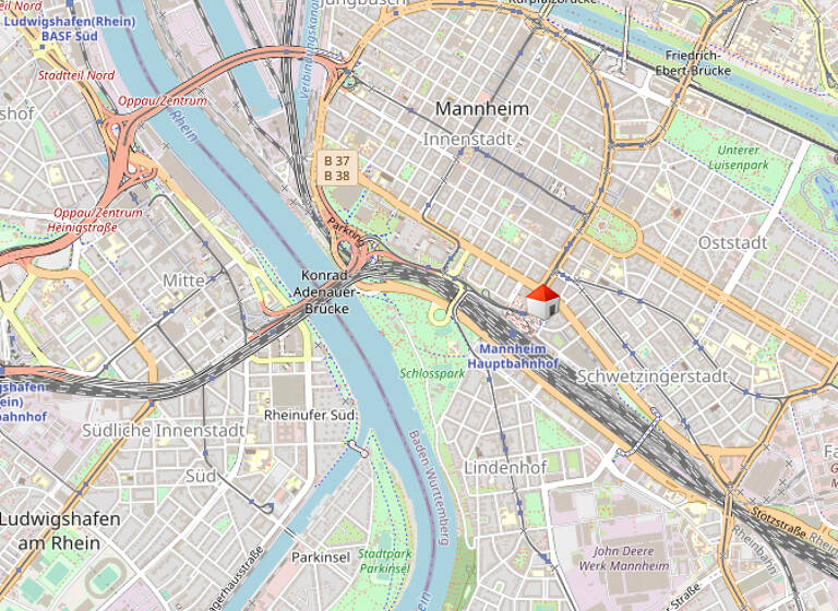 Bürofläche zur Miete provisionsfrei 1.645 € 164,3 m²<br/>Bürofläche Schwetzingerstadt - West Mannheim 68161