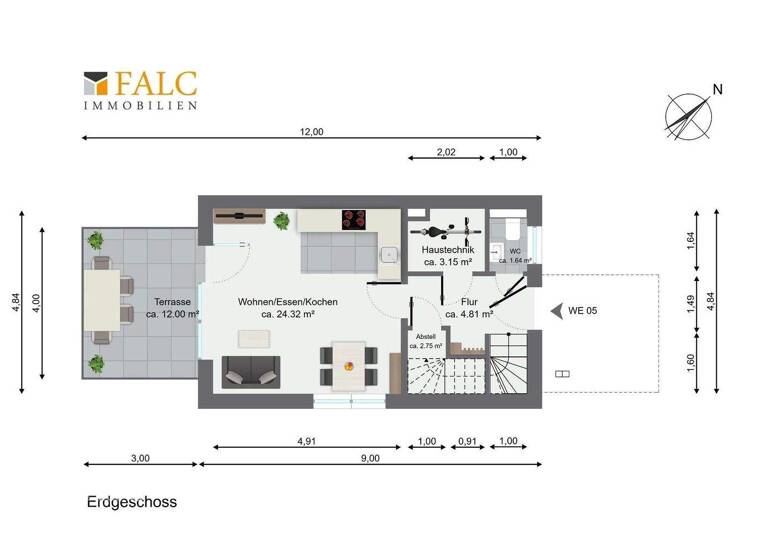 Reihenmittelhaus zum Kauf - Erstbezug provisionsfrei 599.999 € 4 Zimmer 96,7 m² 383 m² Grundstück Hüllenkamp 129 Rahlstedt Hamburg 22149