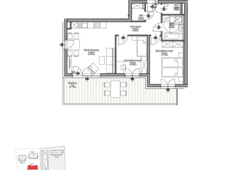 Wohnung zum Kauf 335.000 € 3 Zimmer 65 m² 1. Geschoss Innere Stadt Klagenfurt am Wörthersee 9020