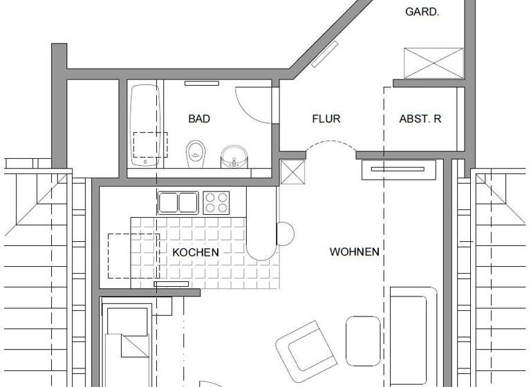Wohnung zum Kauf provisionsfrei 79.000 € 1 Zimmer 41,3 m² Geschoss 1/2 Ulla Nohra 99428