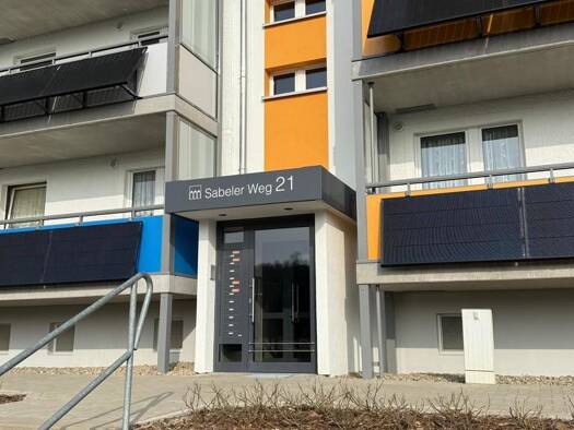 Wohnung zur Miete nur mit Wohnberechtigungsschein 319 € 2 Zimmer 53,3 m² 3. Geschoss Sabeler Weg 21 Burg Stargard Burg Stargard 17094