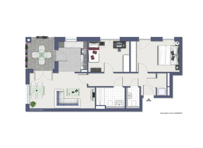 Wohnung zur Miete - Erstbezug 1.160 € 3 Zimmer 77,7 m² 1. Geschoss Frieda-Mager-Allee 9 Dransdorf Bonn 53121
