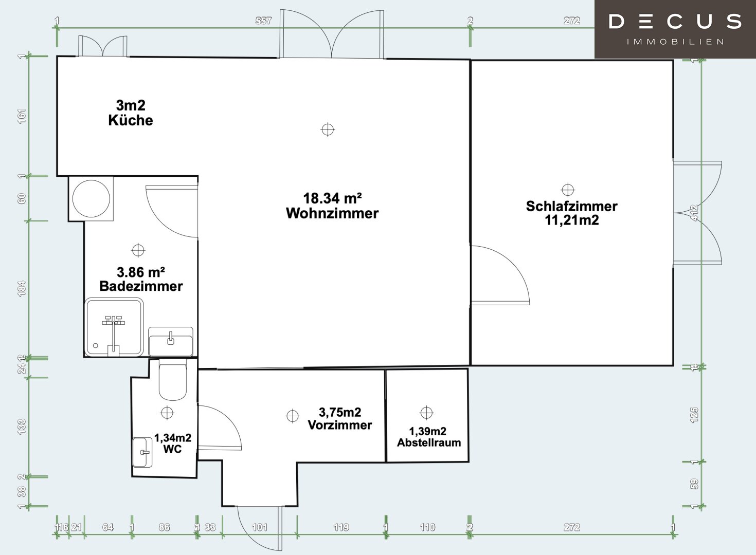 Wohnung zum Kauf 199.000 € 2 Zimmer 42,9 m²<br/>Wohnfläche 1.<br/>Geschoss Wien 1100