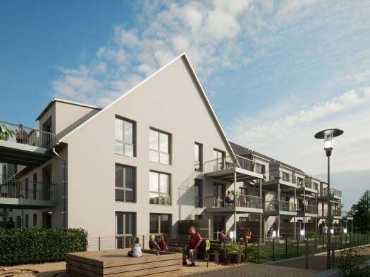 Wohnung zur Miete - Erstbezug 1.229 € 3 Zimmer 87,8 m² 2. Geschoss Hainbergstraße 34 Kreutles Oberasbach 90522