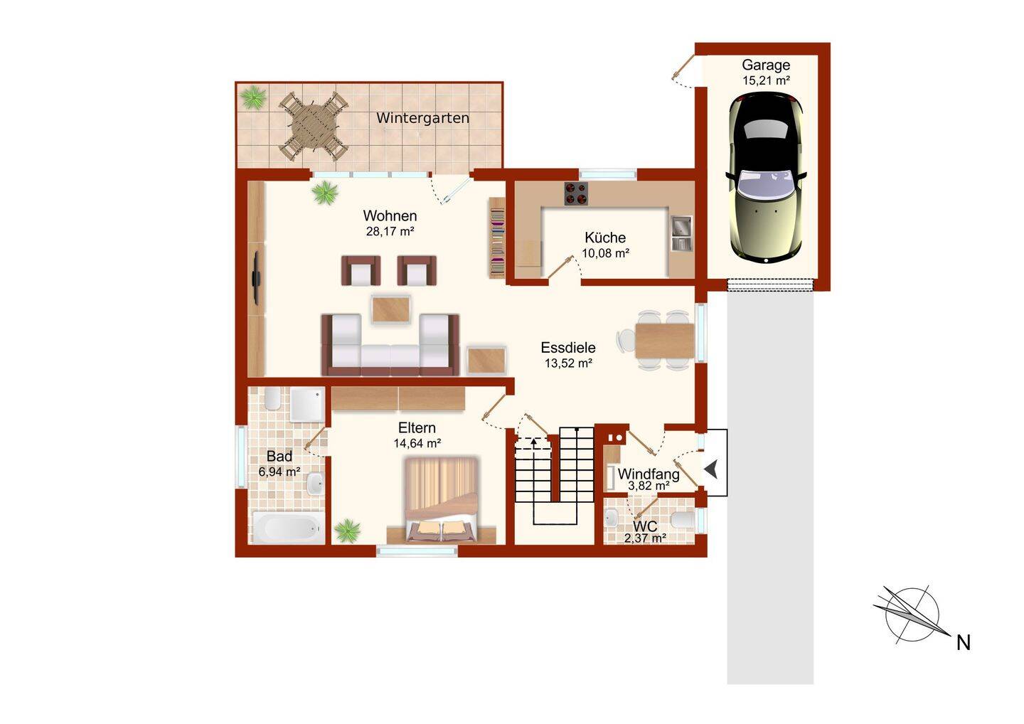 Immobilie in Cadenberge - Wohnen in ruhiger Lage – charmantes Einfamilienhaus mit 5 Zimmern auf 890 m² Grundstück - Bild 4