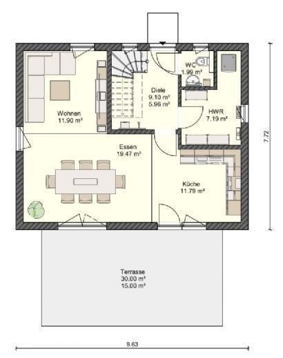 Einfamilienhaus zum Kauf provisionsfrei 182.425 € 4 Zimmer 109 m²<br/>Wohnfläche 508 m²<br/>Grundstück Niepars Niepars 18442