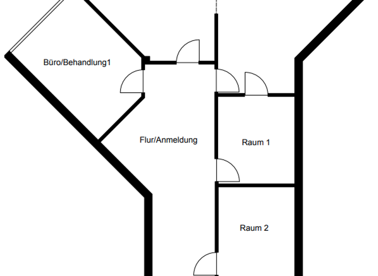 Medizinisches Gebäude zur Miete provisionsfrei 1.490 € 5 Zimmer 119,5 m² Bürofläche Königstraße 35 Rottweil 78628
