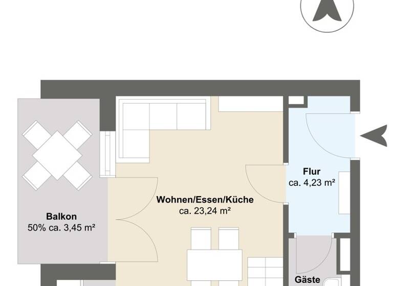 Wohnung zum Kauf 450.000 € 2 Zimmer 54 m² Scharbeutz 23683