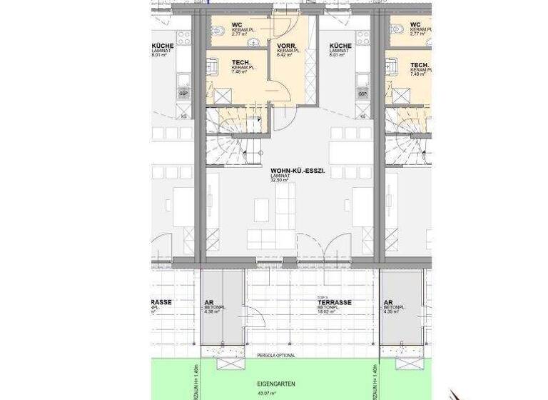 Reihenmittelhaus zur Miete 1.261 € 4 Zimmer 111,8 m² Lanzenkirchen 2821