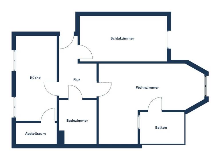 Wohnung zum Kauf 99.000 € 2 Zimmer 54 m² 2. Geschoss Deichhorst Delmenhorst 27753