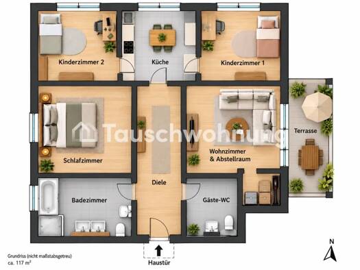 Wohnung zur Miete Tauschwohnung 585 € 4 Zimmer 117 m² EG Schlad Oberhausen 46047