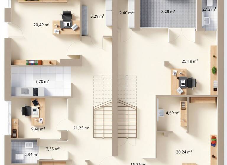Bürogebäude zur Miete provisionsfrei 1.500 € 8 Zimmer 235,1 m² Bürofläche Breisach Breisach am Rhein 79206