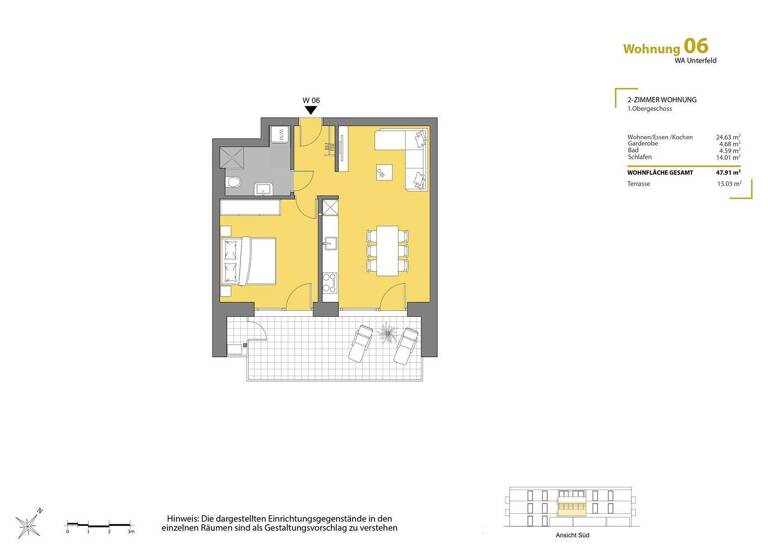 Wohnung zum Kauf - Erstbezug 345.000 € 2 Zimmer 47,9 m² Im Unterfeld Hörbranz 6912